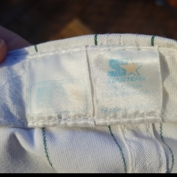 vtg Oakland A's Script Snapback Pin Stripe Starter Hat - CLEAN - Picture 10 of 11